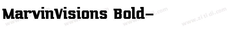 MarvinVisions Bold字体转换